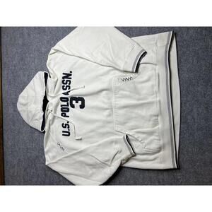 2000s U.S. Polo Assn. White Hoodie X-Large